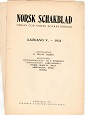 NORSK SJAKKBLAD / 1924 vol 8, Index